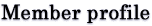 member profile